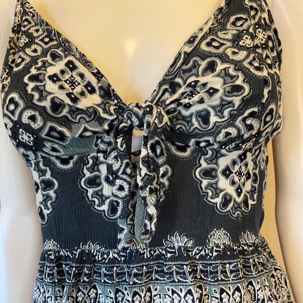 Aqua sleeveless blouse